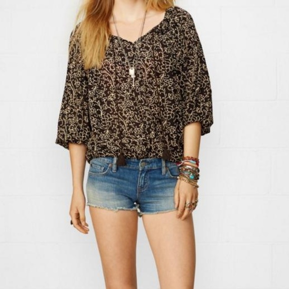 Ralph Lauren Puff-Sleeve Floral-Print Tunic - Picture 1 of 2